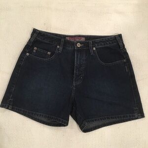 Women's Dark Blue Denim Shorts